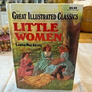 ☘️2/10.00☘️Little Women, Great Illustrated Classics, hardcover , erased name